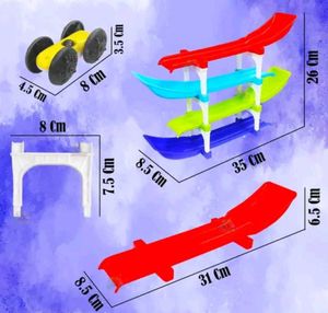 Colorful Car Ramp Racer Toy