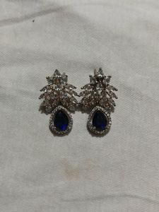 Elegant Blue Stone Earrings