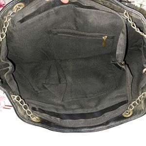 Imported Black &amp; Gold Tote Bag 🇬🇧