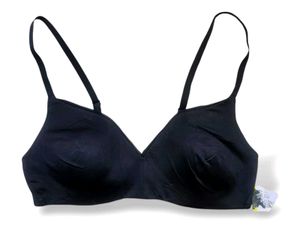 Calvin Klein Underwear Black Logo Regular Fit Bra