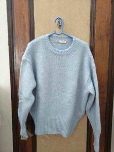 Zara Blue Knit Sweater