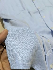 park Avenue Light Blue Casual Shirt