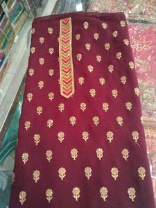 Maroon Dress Material