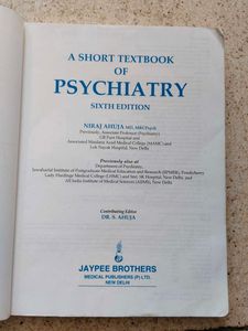 A Short Textbook Of Psychiatry Niraj