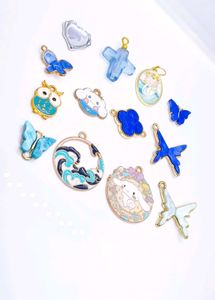 Thirteen Pcs Enamel Charm Collection