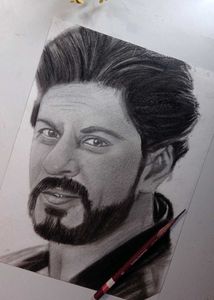 Shah Rukh Khan Pencil Portrait