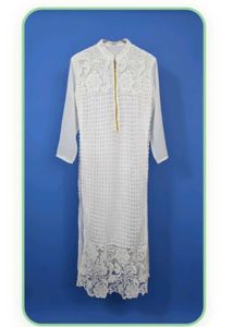 White Lace Kurta