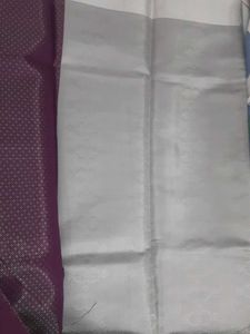 Banaras Saree With Blouse ( Silver)
