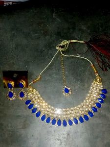 Royal Blue Necklace &amp; Earring Set