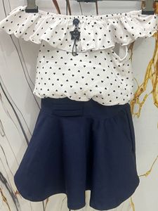Boat Neck Heart Shape Frock