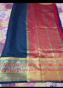 Elegant Navy Blue Saree