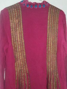 Elegant maroon Kurta♥️