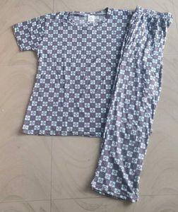 Cute Printed Night Suit