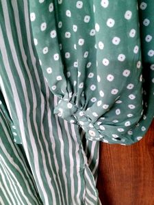 Women Sea Green High Low Dress