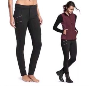 Black Zipper Accent Pants