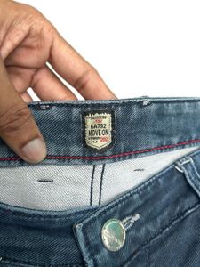 Ripped Denim Joggers