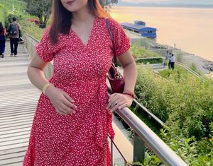 🧨CUTE SUNMER Floral Wrap Dress- ONLY RS 169