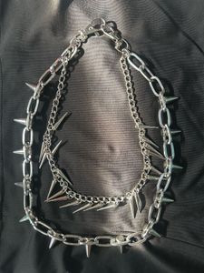 Spiked Chain Punk Waist Belt