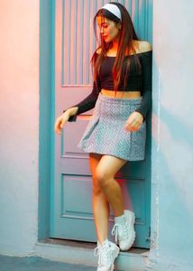 Black Offshoulder Crop Top| Korean Tops| Pinterest