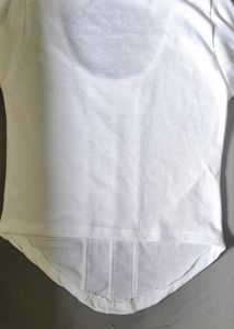 Curved Hem White Top