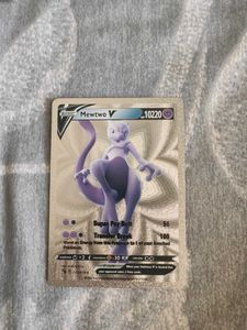 Mewto V Silver Rare Pokemon Card