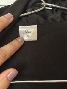 Black Satin Shirt!