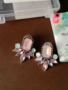 Yellow Chimes Gemstone Earrings