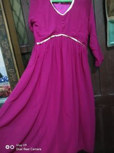 New Gown With Dupatta