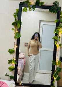 Beige Asthetic Top