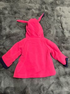 Pink Bunny Ears Baby Coat