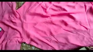 Hellodesign Pink Chiffon Overlay Maxi Dress