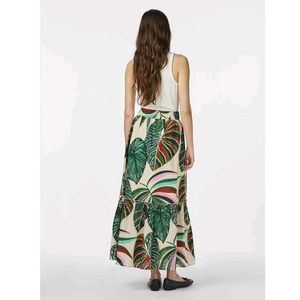 Tropical Print Maxi Skirt
