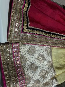 Pure Chiffon Lehenga Style Saree