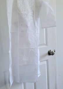 LAKHNAVI WORK LONG STRAIGHT KURTHI