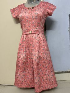 Pintrest Floral Print Fit &amp; Flare Dress
