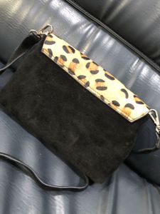 Leopard Print Crossbody Bag Medium 25cmx6cmx16cm