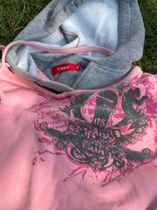 Pink Graphic Hoodie