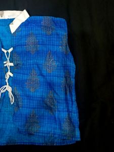 Blue Ethnic Jacket For Girls!
