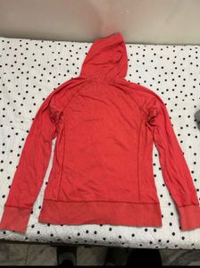 Descente Red Full Zip Hoodie