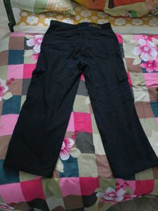 Black Wash Cargo Jeans
