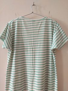 White Knee Length Nighty