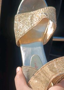 Gold Embellished Heels