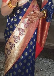 Elegant Blue Silk Saree