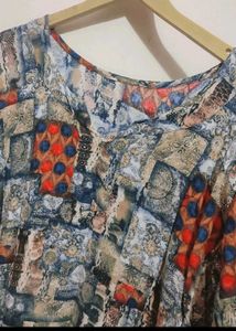 Multi Printed Cotton Kurti For 36 Bust