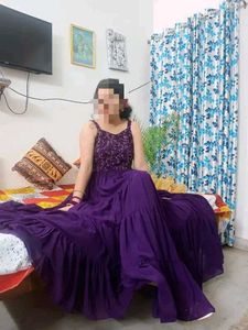 Heavy Gher Embellished Gown