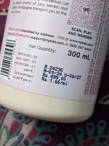 Nykaa Wanderlust Dreaming of Paris Body Lotion