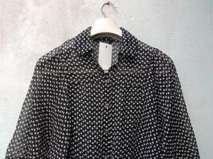 New With Tag Dotted Bow Frill Shirt