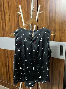 Sleeveless Polka Dot Top