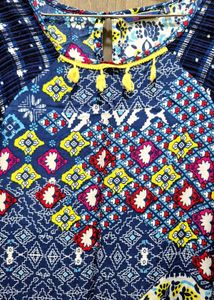 Patchwork Print Dress