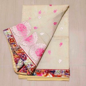 Elegant Embroidered Saree